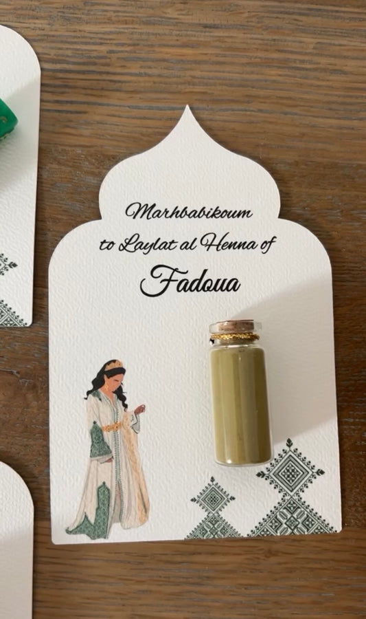 Cadeaux carte + henna